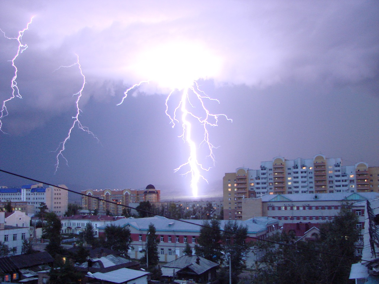 Памятка Действия населения при грозе.