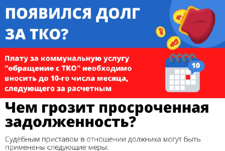 Появился долг за ТКО. Появился долг за ТКО.